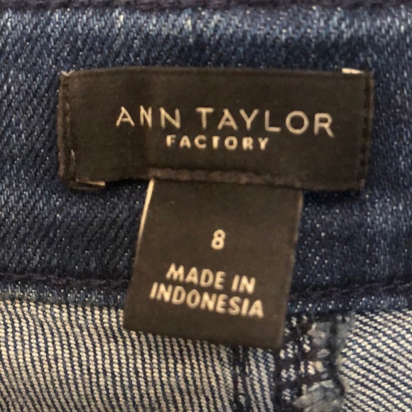 Ann Taylor Ankle Jeans with embroi… - Picture 6 of 7